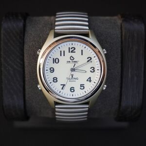 ON TIME TALKING ATOMIC MEN'S WRISTWATCH
